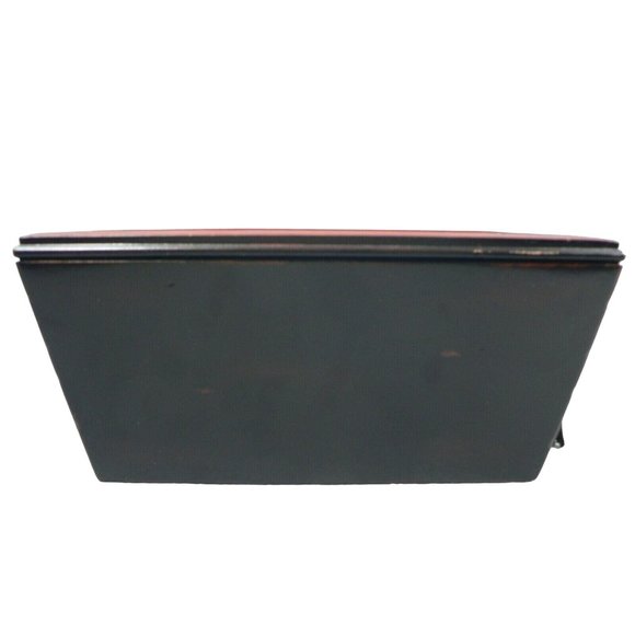 Organizer Napkin Holder Silverware 6 Sections Wood w/ Metal Handles Asian Styled - Picture 6 of 10